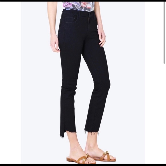 Mother jeans the insider step crop fray not guilty black size 28 - Picture 8 of 16